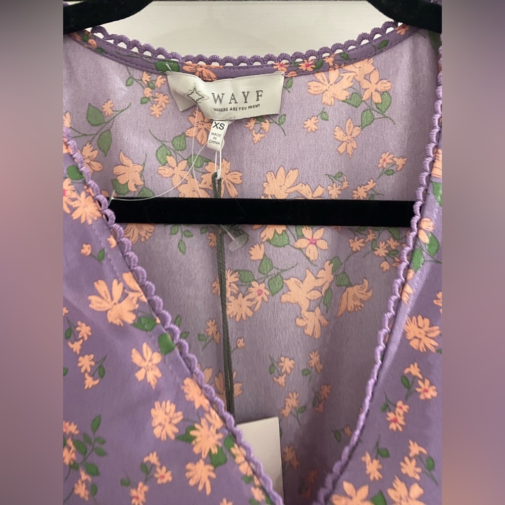NWT! WAYF Floral Long Sleeve Dress - Picture 2 of 6
